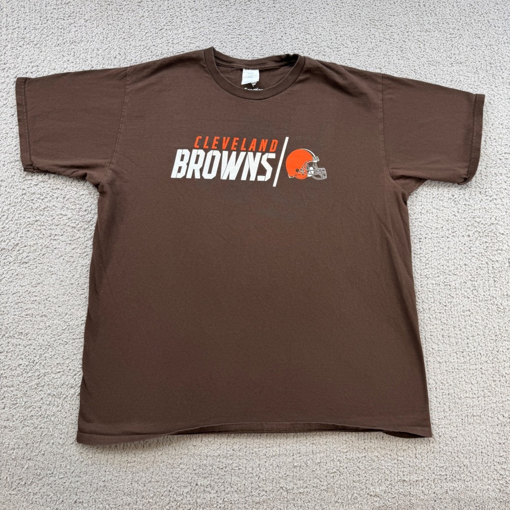 Fanatics Cleveland Browns Mens XL Brown NFL Football Graphic T-Shirt